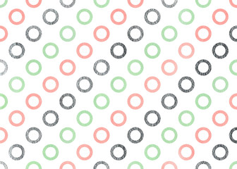 Watercolor circles pattern.