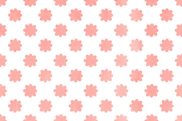 Watercolor flowers pattern.