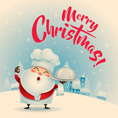 Merry Christmas! Vintage Christmas greeting card.