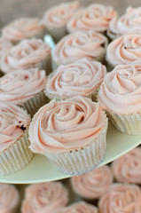 Rose cup cakes