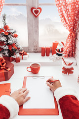 Santa planning for Christmas