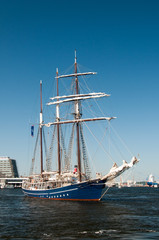 Fototapeta premium Traditionssegler Dreimaster in der Hörn 