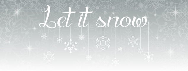 Christmas banner with snow © provideant