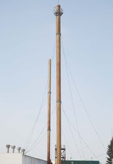 huge exhaust pipe on plant