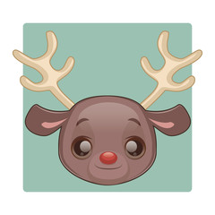 Cute reindeer face
