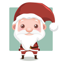 Cute Santa with simple background