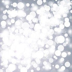 Bokeh on silver background