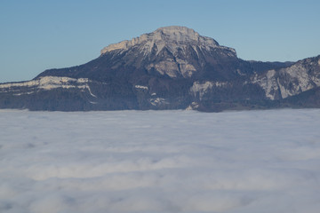 Massif de Belledonne - Mer de nuages.