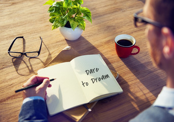 Daily Planner Dream Big Concept