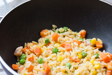 Close-up fried rice