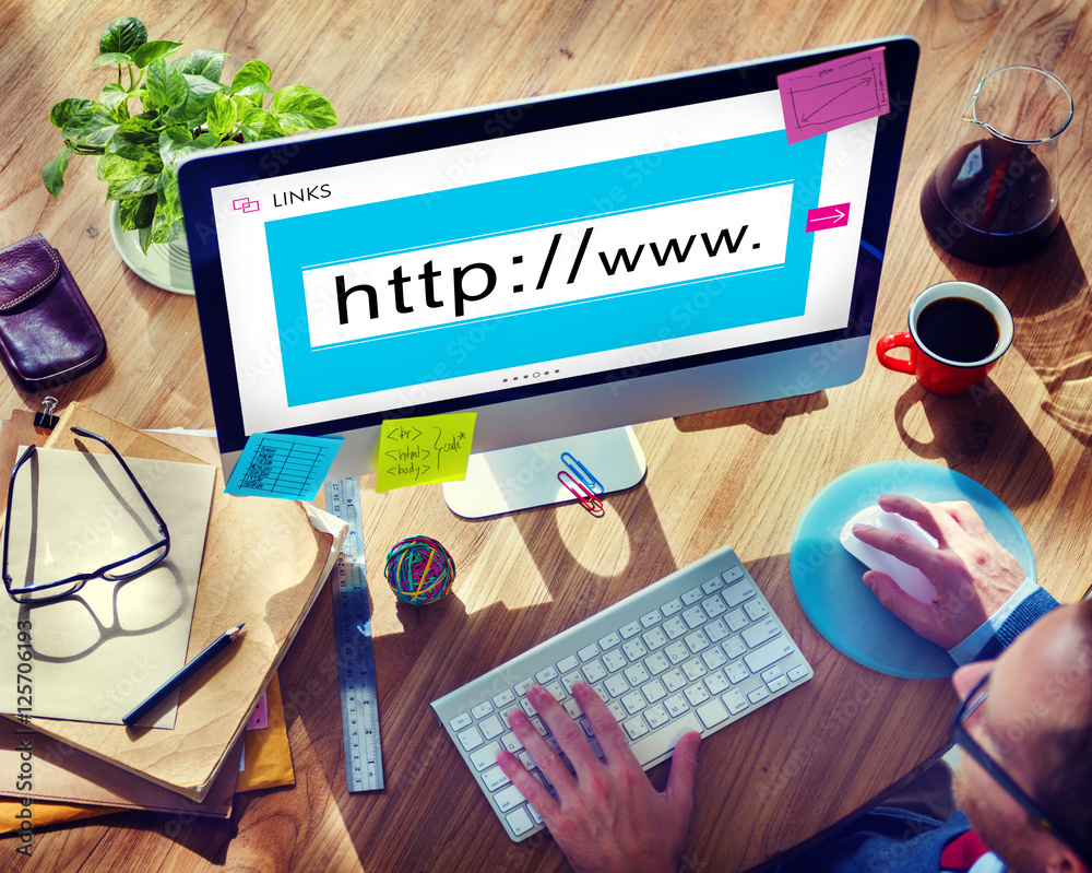 Wall mural website domain internet http www graphic concept