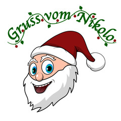 Gruss vom lachenden Nikolo