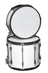 floor Tom-Tom drum and snare drum isolated on white background