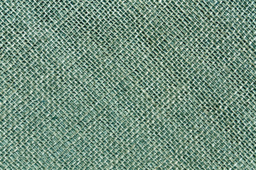 Cyan toned hessian sack cloth texture.