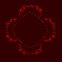 Decorative vector frame