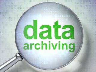 Data concept: Data Archiving with optical glass