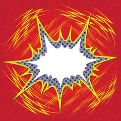 Comic speech bubble, comic background