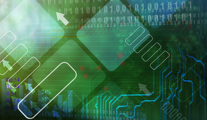 Abstract digital Green background
