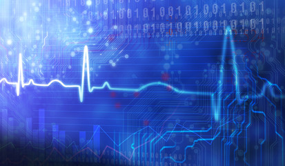 Computer designed grunge style textured medical background