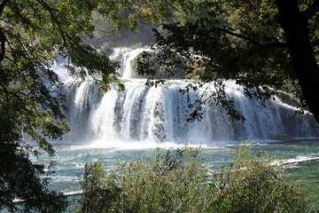 The Krka waterfalls in Croatia