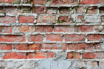 Brick texture with scratches and cracks