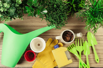 composition of garden tools