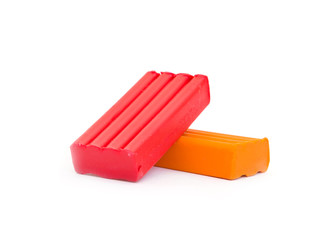 clay isolated on white