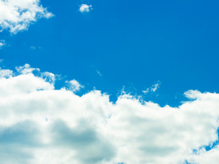 clouds in the blue sky