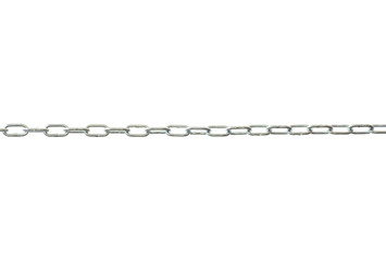 metal chain on white background