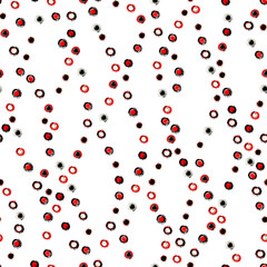 seamless background pattern, with circles/dots, strokes and spla