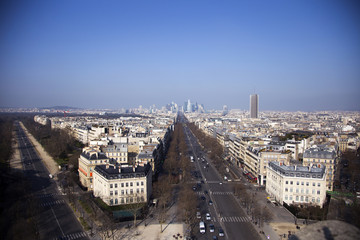 Obraz na płótnie Canvas Paris from Arc de Triumph