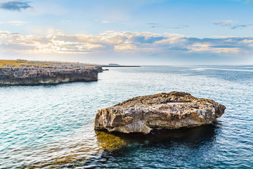 rocky coastal shore of Puglia