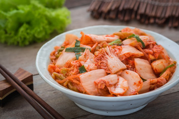 Kimchi in bowl, Korean food