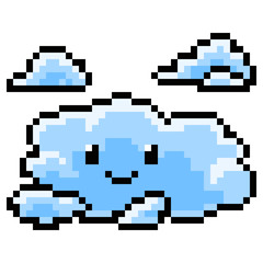 pixel art cloud