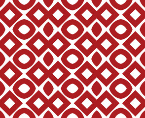 Retro red seamless pattern