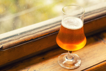 Autumn beer glass