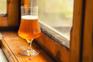 Autumn beer glass