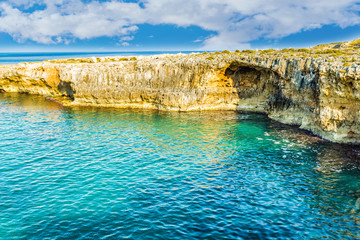 rocky coastal shore of Puglia