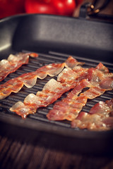 Bacon on The Grill Pan