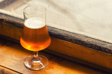Autumn beer glass