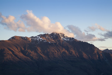 Naklejka na ściany i meble Mountain peak in New Zealand