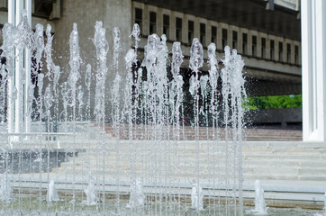 splashing fountain