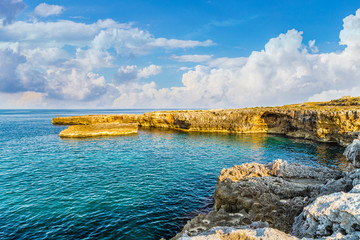 rocky coastal shore of Puglia