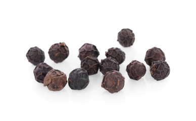 pepper corn on white background