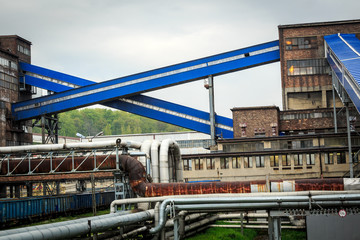 Naklejka premium Mining infrastructure in Silesia region, Poland