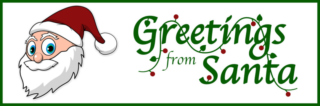 Gr&uuml;sse vom Weihnachtsmann Banner
