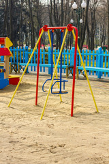 Empty playground for children