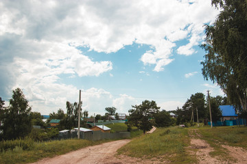 Russian rural landscape - summer village