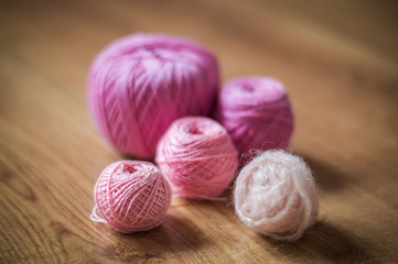 Obraz na płótnie Canvas a set of thread for crochet