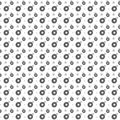 grey christmas tree balls seamless pattern